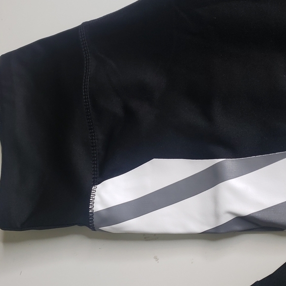 𝅺KIMBERLY C White & Black Stripe Leggings - Picture 4 of 13